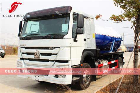 HOT SALE HOWO RHD Model 10 000L Vacuum Sewer Truck Truck Garbage