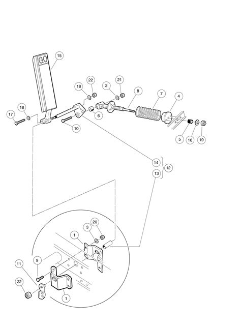 brakes pedals  cable assemblies carrus carts parts