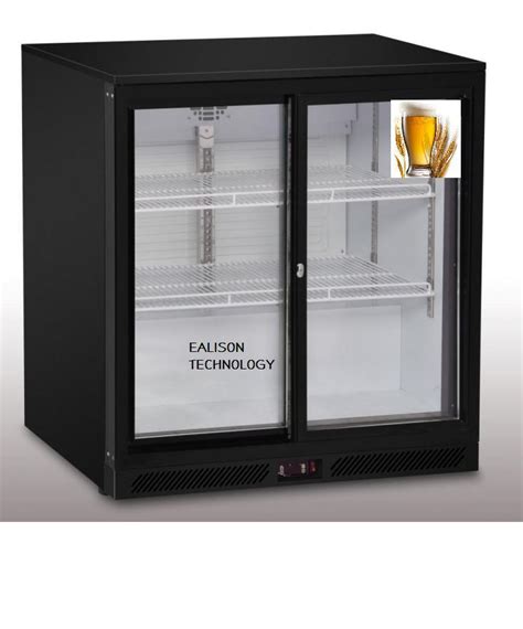 Two Doors Back Bar Under Counter Display Beer Cooler Mini Fridge