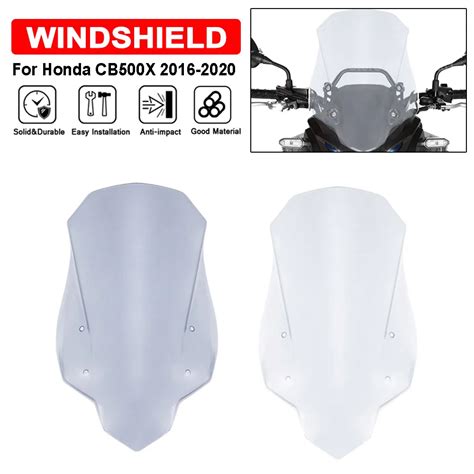 Parabrisas Para Motocicleta Honda Cb X Visera Deflectora Con