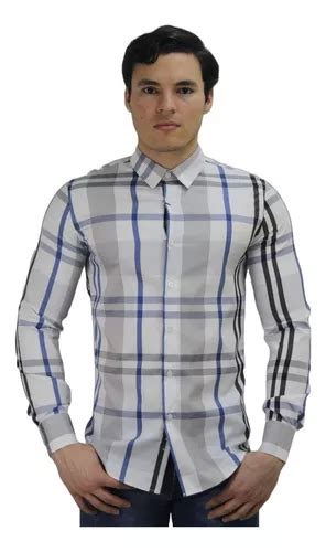 Camisa Rayada Platini Chl9160 Corte Slim Fit Manga Larga