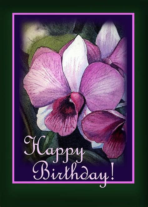 happy birthday orchids gif - Brynn Kimble