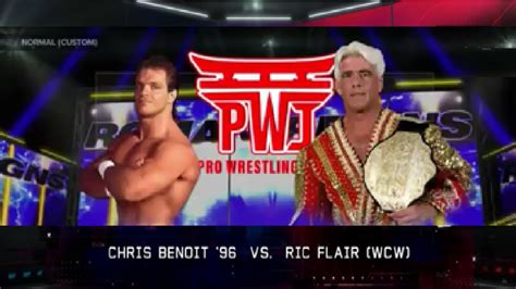 WWE2K23リックフレアー vs クリスベノワ 96ONLINEプロレスゲーム オンライン戦 Ric Flair Vs