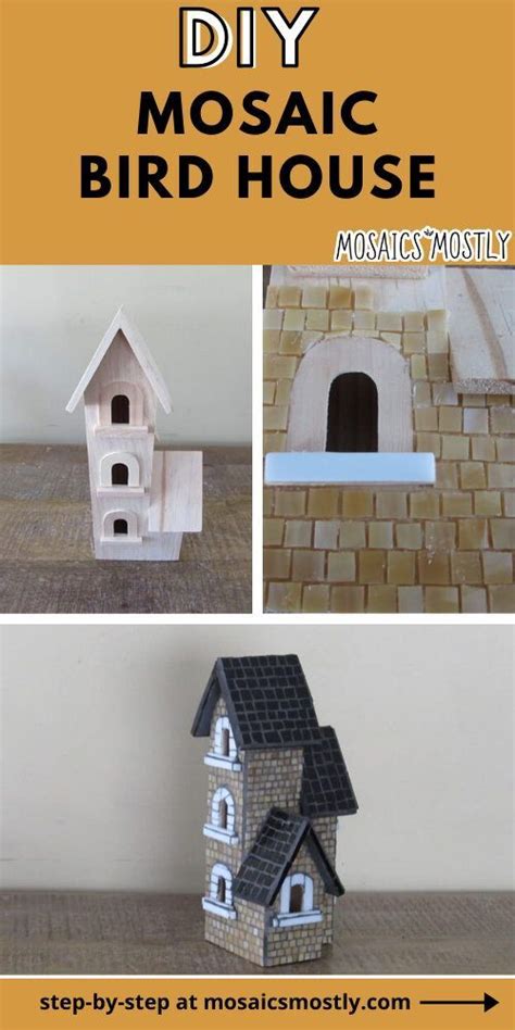 DIY Mosaic Bird House Project | Mosaic diy, Mosaic birds, Bird house