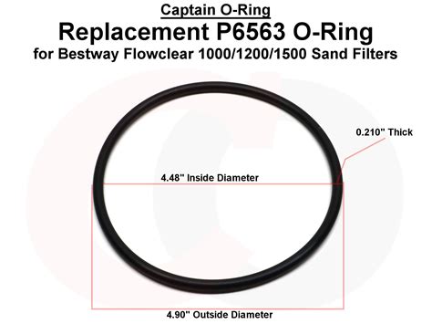 Captain O Ring Replacement P6563 O Ring For Bestway Flowclear 1000