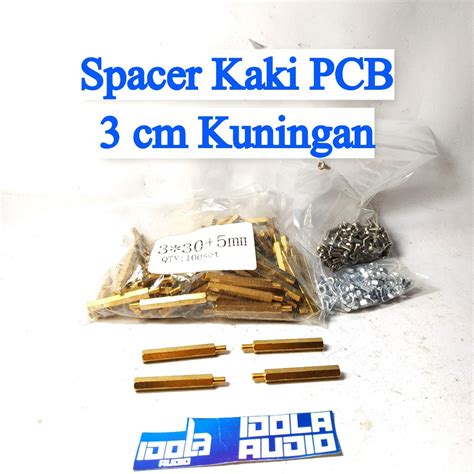 Jual Spacer Kaki PCB 3 Cm Kuningan Spacer PCB Ukuran 3cm Shopee