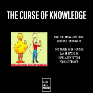 The Curse Of Knowledge Clear Sales Message