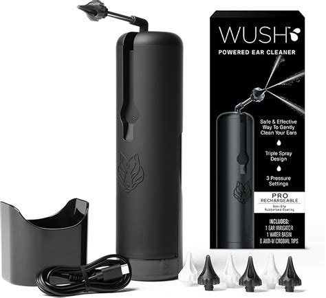 Wush Pro By Black Wolf Deluxe Water Powered Ear Cleaner Safe