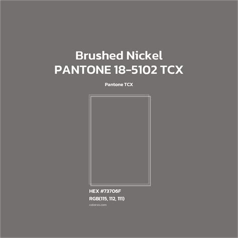 About Pantone 18 5102 Tcx Brushed Nickel Color Color Codes
