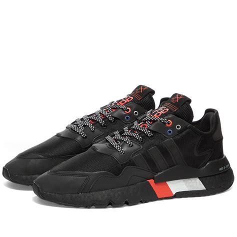 Adidas Nite Jogger Black Metallic Silver End Us