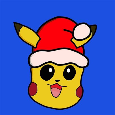 How To Draw Pikachu With A Christmas Hat On Howto Draw