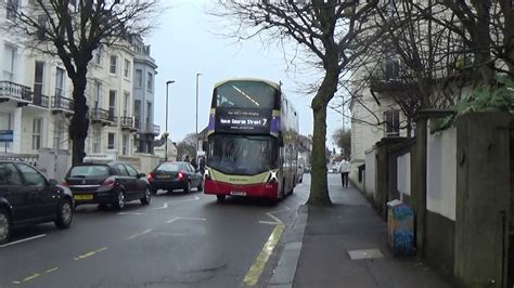 Brighton And Hove Bus Route 7 Arriving At Seven Dials Bus Stop 10th