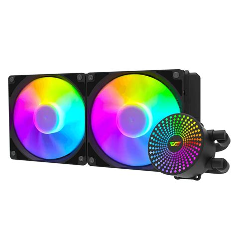 Dark Flash Dc Argb Mm Fans Aio Cooler Black Pc Worth