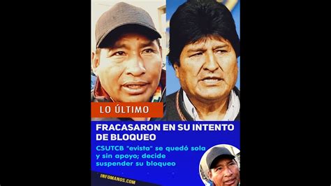 CSUTCB de Evo FRACASA en su intento de BLOQUEAR el país Bolivia Hoy