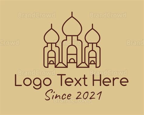 Brown Arabic Palace Logo Brandcrowd Logo Maker