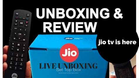 Jio Set Top Box Unboxing Dth Hands On Review Reliance Jio Dth Tv