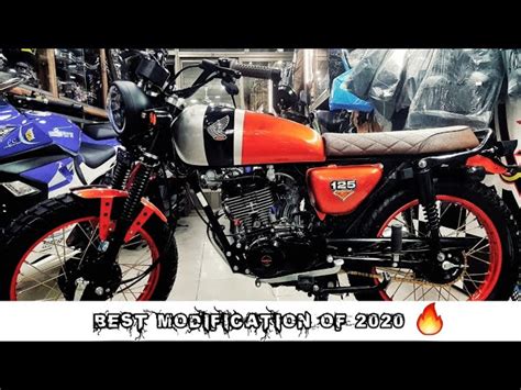 Honda Cg 125 Modified Into A Cafe Racer Bike Modifications Custom Cafe Racer Full Video