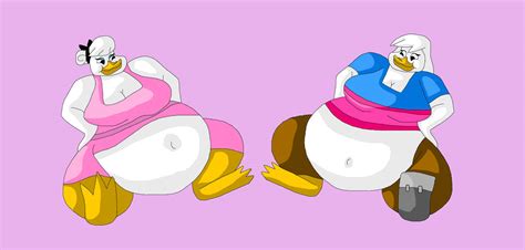 Fat Daisy and Della Duck by Mojo1985 on DeviantArt