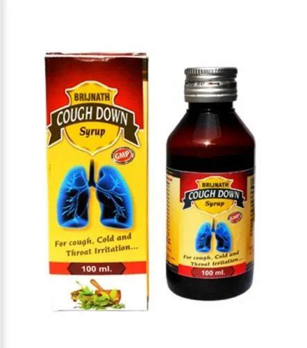 Brijnath Ayurved Ayurvedic Herbal Cough Syrup COUGH DOWN 100 Ml At Rs