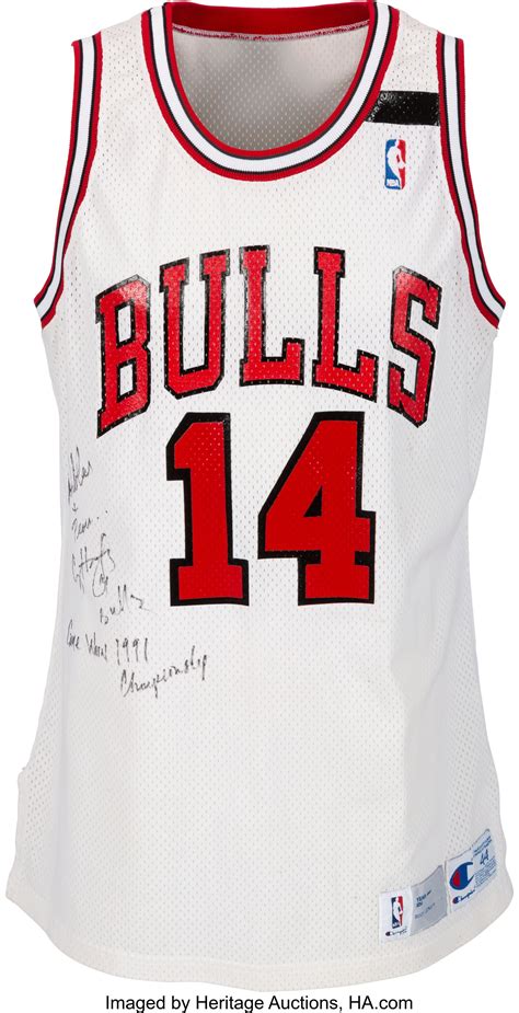 1991 Craig Hodges Game Worn & Signed Chicago Bulls Jersey.... | Lot ...