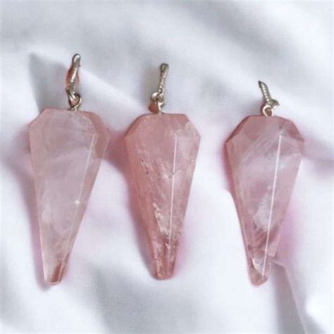 Rose Quartz Dowser Pendulum Pure Gems World