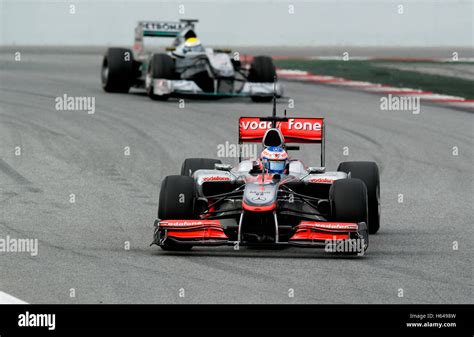 Motorsport Jenson Button Gbr In The Mclaren Mercedes Mp Race Car