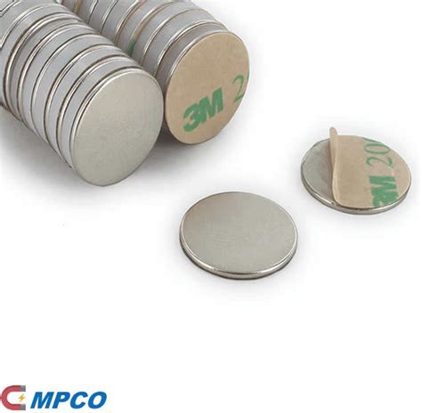 Neodymium Adhesive Backed Disc Magnets Mpco Magnets