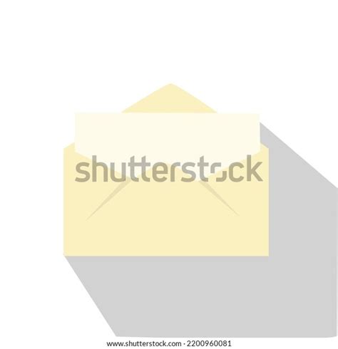 Yellow Envelope Letter Isolated White Background Stock Vector (Royalty ...