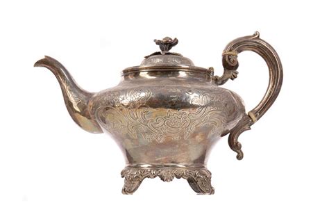 Lot 518 An Victorian Silver Teapot