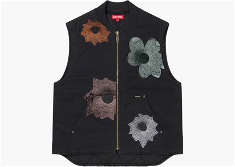 Supreme Nate Lowman Work Vest Black Hype Clothinga