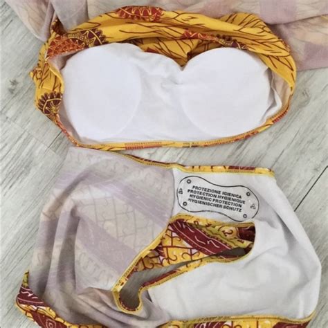 Twilight Gypsy Collective Swim Tribal Print Ruffled Off Shoulder 2 Piece Bikini Poshmark