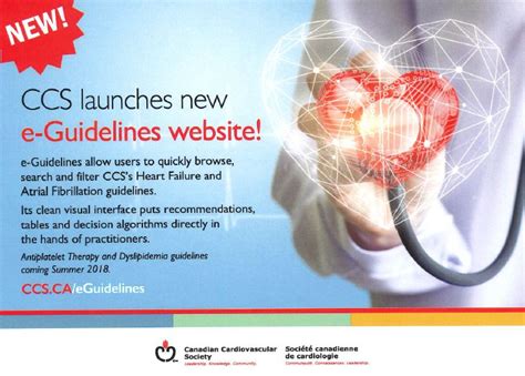 The Canadian Cardiovascular Society Ccs Launches A New E Guidelines