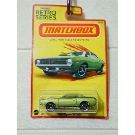 Jual Matchbox 1970 Plymouth Cuda Light Green Mbx Retro Series Shopee