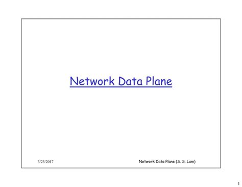 network data plane network data plane network data plane
