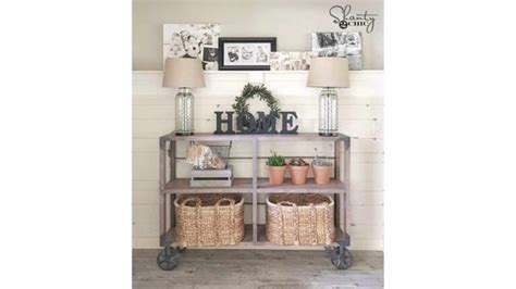 Industrial Console Table PDF Free Woodworking Plan