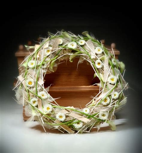 Beautiful light wreath with a transparent appearance due to use of ...