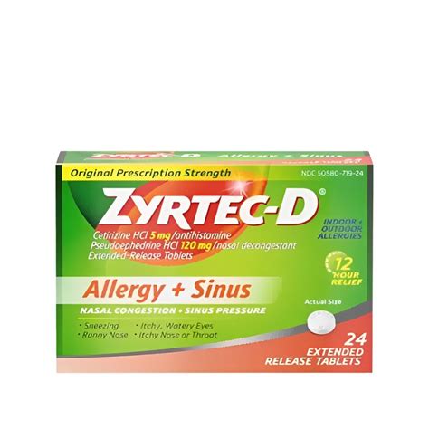 ZYRTEC-D® Allergy Medicine plus Decongestant | ZYRTEC®