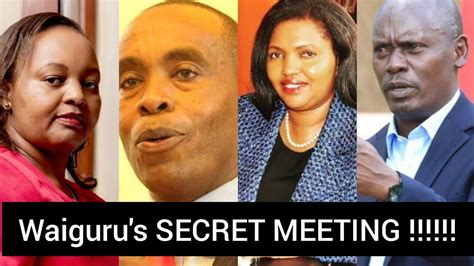 Massive Defections Looming In Uda As Waiguru Secretly Meets 15 Mt Kenya