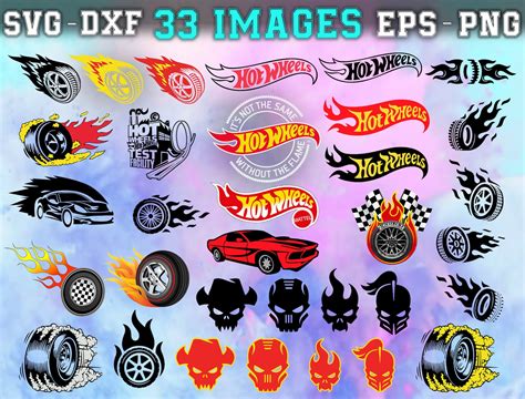 Bundle 33 Hot Wheels Svg Bundlesilhouette Cut Etsy