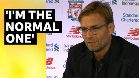 Jurgen Klopp Im The Normal One Watch Liverpool Managers First