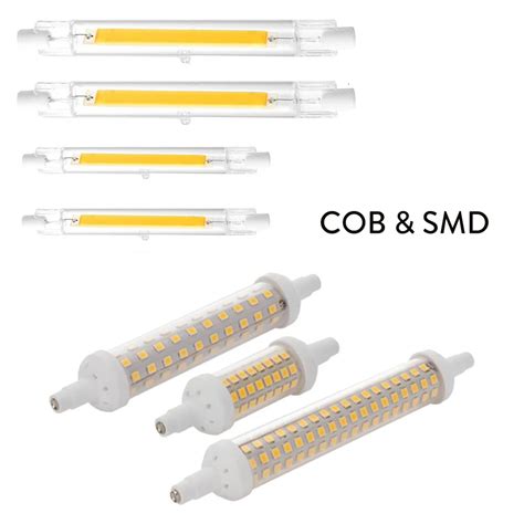 Dimmable R7s 220v Led Glass Ceramic Tube Light Bulbs Cob Smd 2835 Lamp