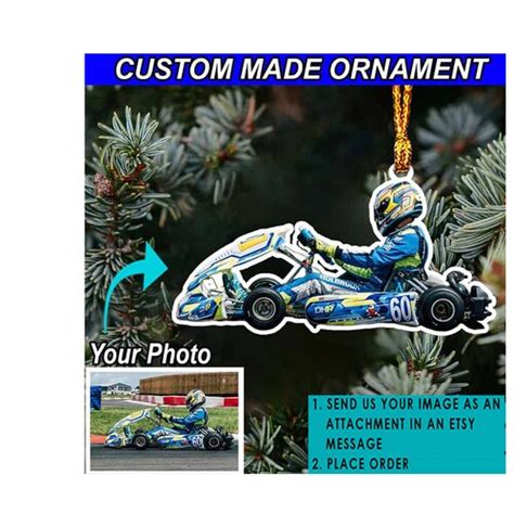 Go Kart Karting Racing Personalized Ornament Unique Karting Etsy