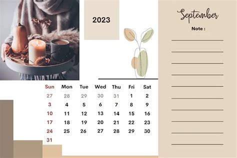 27 Cute Aesthetic September 2023 Calendars For Home And Office Onedesblog