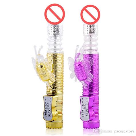 Rechargeable Modes Rotating Thrusting Rabbit Vibrator Butterfly