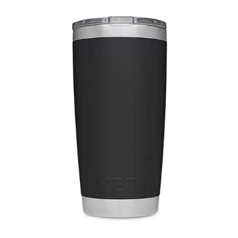 YETI Rambler 20 oz Tumbler Black | Custom Black YETI Tumbler | Merch