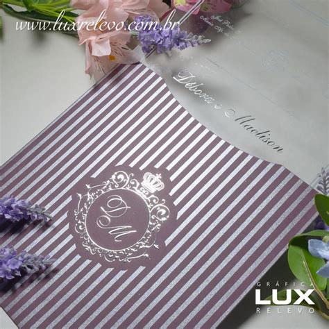 Convites de Casamento Gráfica LUX Relevo Convite de casamento