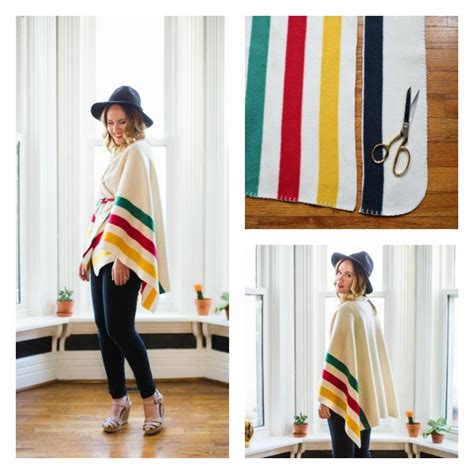 How To Make A Poncho From Your Favorite Blanket No Sew