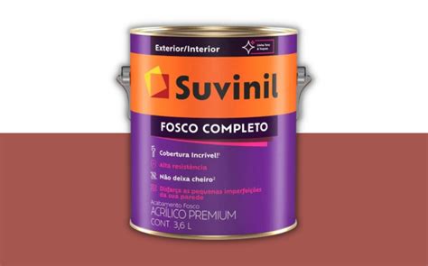 Tinta Fosco Premium Tomate Seco De Litros Suvinil Conara Casa E