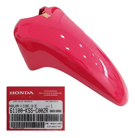 Paralama Biz 125 2017 Ex Vermelho Marrakesh Original Honda DIMASA HONDA