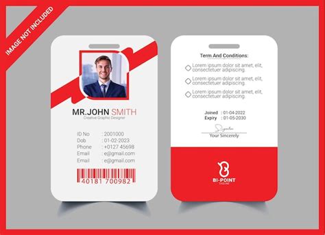 Premium Vector Business Employee Id Card Design Template